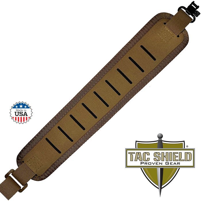 Precision Rifle Sling 1.25 inch Tac Grip Padded with Stud Quick Detach Swivels C