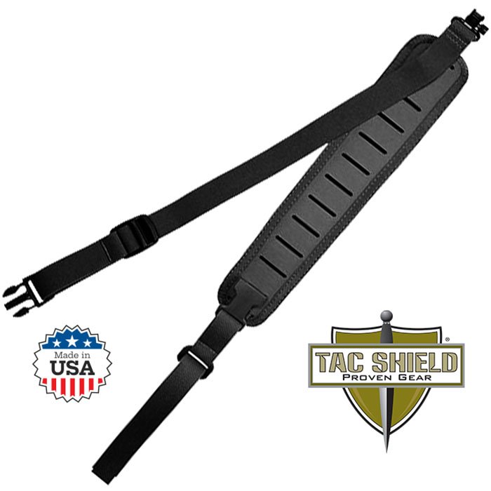 Precision Rifle Sling Hands Free 1.25 inch Tac-Grip Padded with Stud Quick Detac