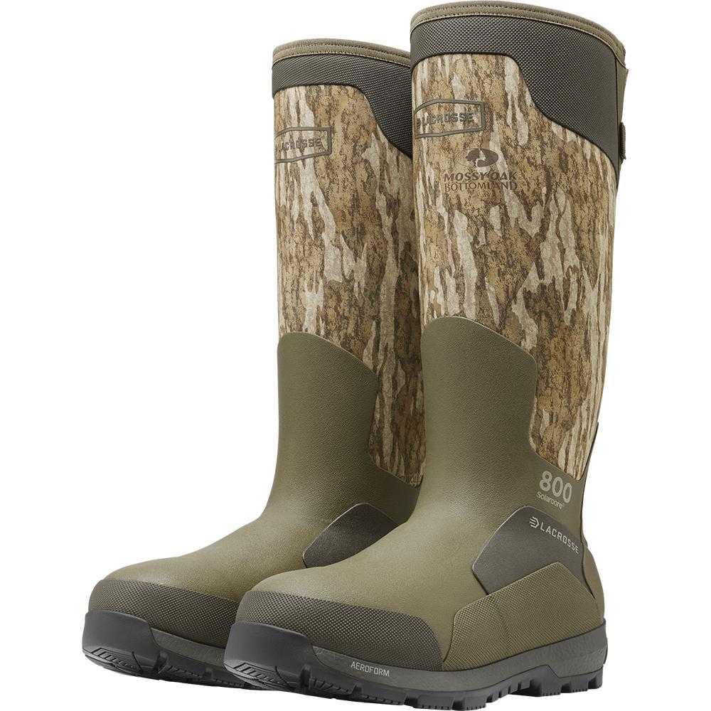 LaCrosse Alphaburly Aero 17" Mens Hunting Boots 800G Mossy Oak Bottomland 9