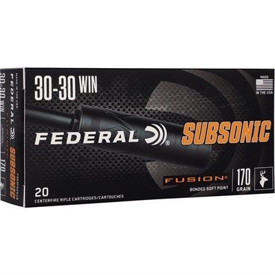 SUBSONIC 30-30 WIN 170GR FUSION SP 1000 FPS 20/BOX