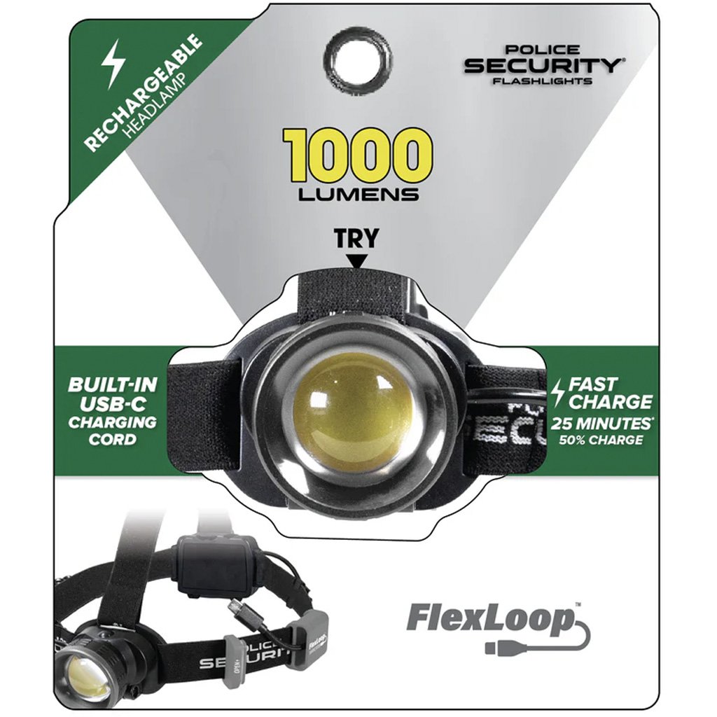 Police Security FlexLoop 1000 Headlamp 1000 Lumens - Image 3