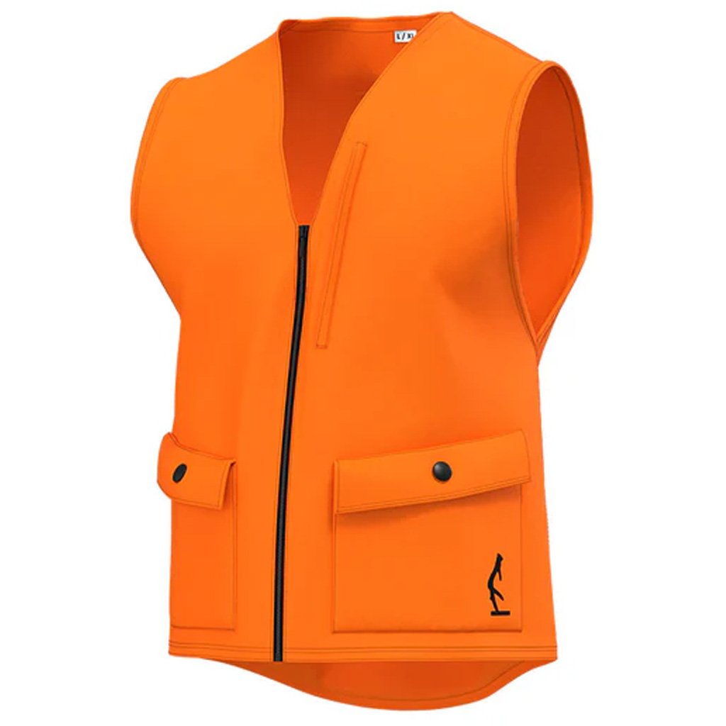 Half Rack Deluxe Safety Vest Blaze Orange Small/Medium - Image 3