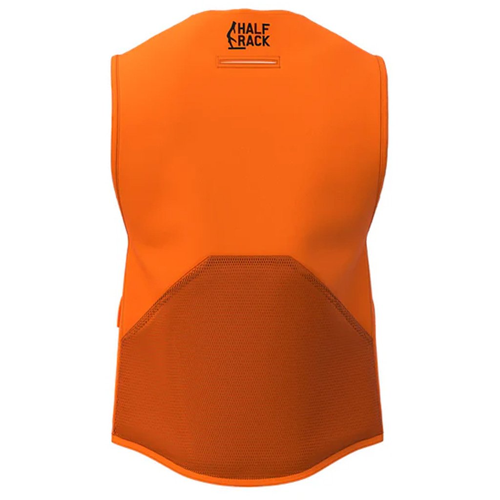 Half Rack Deluxe Safety Vest Blaze Orange Small/Medium - Image 2