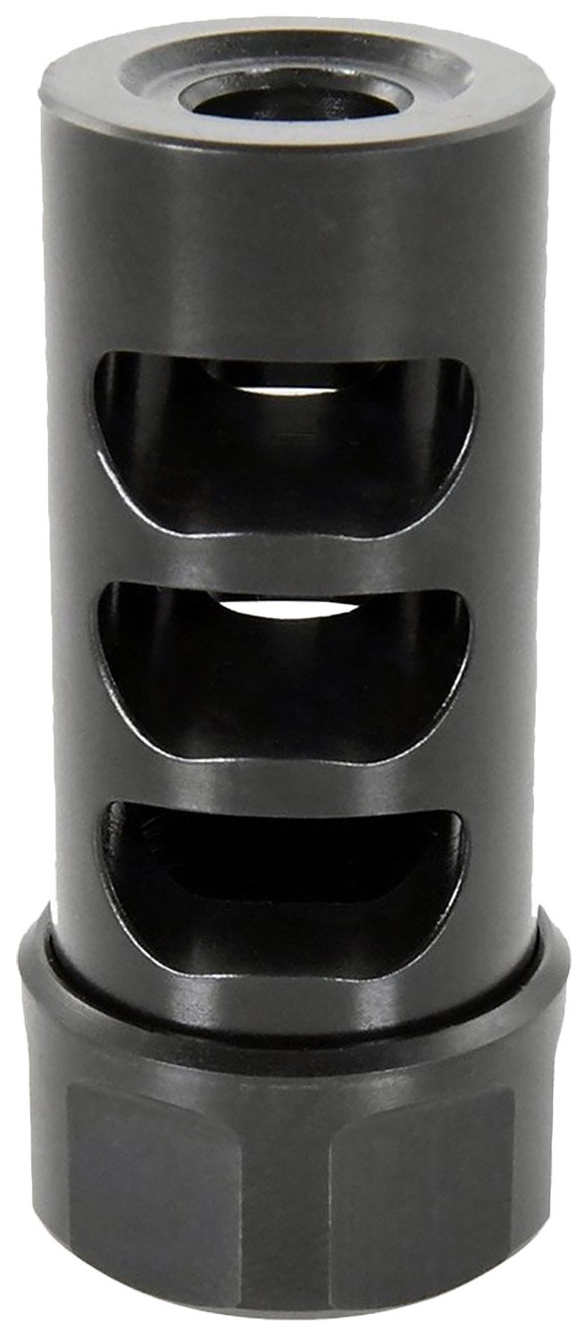 American Precision Arms G2M1230N Gen 2 Micro Bastard Self Timing Brake Black Nitride Stainless Steel with 1/2"-28 tpi Threads, 1.86" OAL, & .750" Diameter for 30 Cal AR-Platform & Hunting Rifles