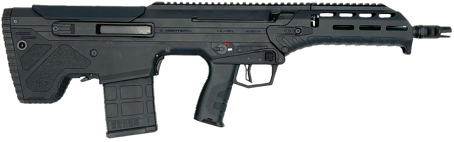 Desert Tech WLVRFD1630B WLVRN  300 Blackout 30+1 16" Black Steel Threaded Barrel, Black Hard Coat Anodized Picatinny Rail Aluminum Receiver, M-LOK Handguard, Black Polymer Chassis, Ambidextrous