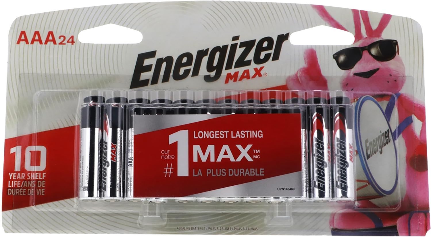 Energizer E92BP24E4 AAA Max Black/Silver 1.5V Alkaline Qty (24) Single Pack