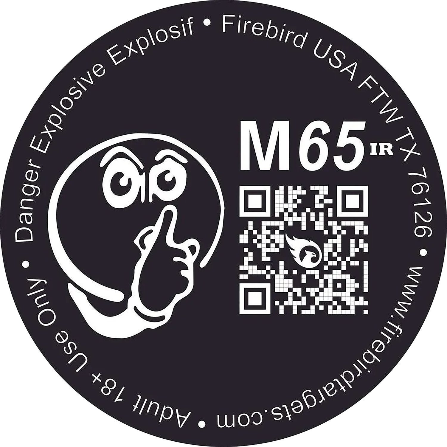 Firebird USA M65IR M65IR  Moving Trajectory/Static Impact Enhancement Flash/Smoke/Sound Universal Firearm 65mm 10 Targets