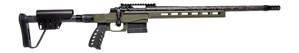 Horizon Firearms HRF-VED-22CM-18R Venatic DM 22 Creedmoor 18" SOCOM Black Proof Research CF Threaded Barrel, SOCOM Black Receiver w/Picatinny Rail, ARCA Rail, OD Green Cerakote XLR Element 4.0 Stock,