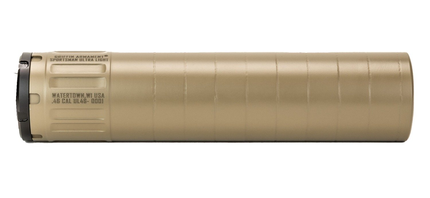 Griffin Armament GASUL300HDFDE-W Sportsman Ultra Light HD 7.62mm 1.50" Flat Dark Earth Stainless Steel