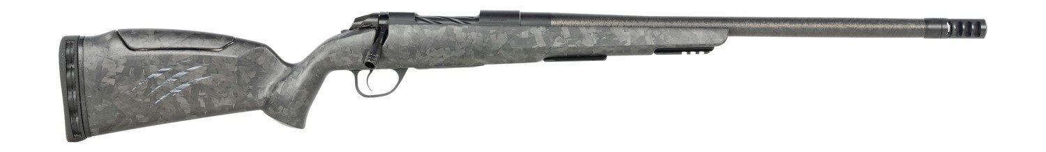 Fierce Firearms  CT Rage LR Full Size 22 Creedmoor 4+1 18" Carbon Fiber Match Grade Threaded Barrel, Black Cerakote Titanium Drilled & Tapped Receiver, Picatinny Rail Forend, Carbon Matrix Push Button