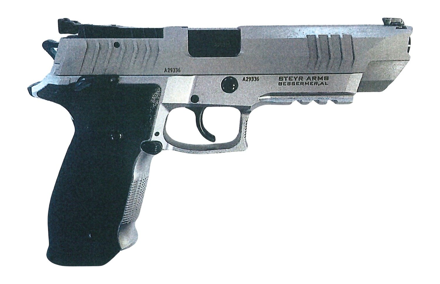 Steyr Arms ATC5BASE ATC Base 9mm Luger 20+1 5" Black Barrel, Nitrocarburized Stainless Steel Lightening Cut/Optic Cut/Serrated Slide & Frame w/Beavertail & Picatinny Rail, Black Grips