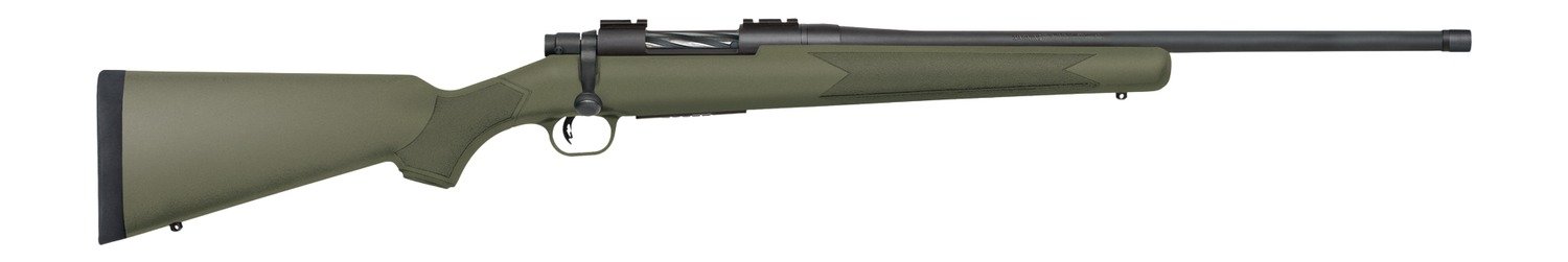 Mossberg 28225 Patriot 400 Legend 4+1 20" Matte Blued Threaded Barrel, OD Green Synthetic Stock