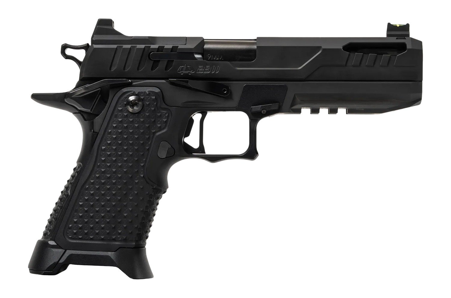 Oa Defense  2311 Pro Elite Full Size 9mm Luger 21+1 5" Black DLC Steel Optic Ready/Serrated Slide, Black Aluminum Frame w/Picatinny Rail, Black Aluminum Grip, Ambidextrous