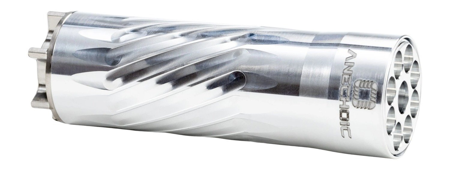 Anechoic PSQ-RA Pipsqueak 22 22LR/22WMR/17HMR 1.10" Raw Aluminum/Titanium 1/2"x28