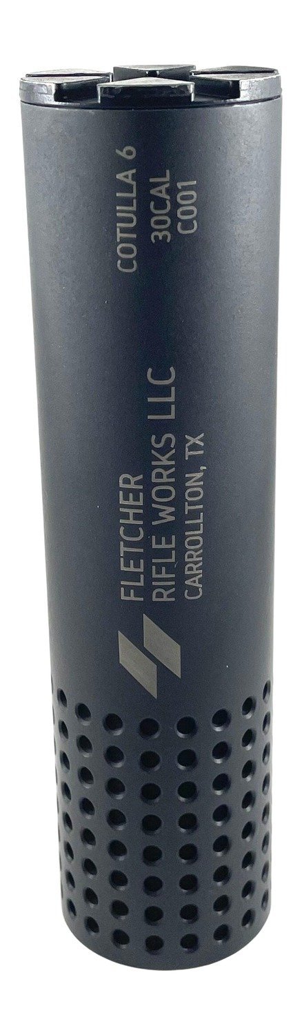 Fletcher Rifle Works COTULLA6BLK Cotulla 6 30Cal Black Stainless Steel 1.375"x24