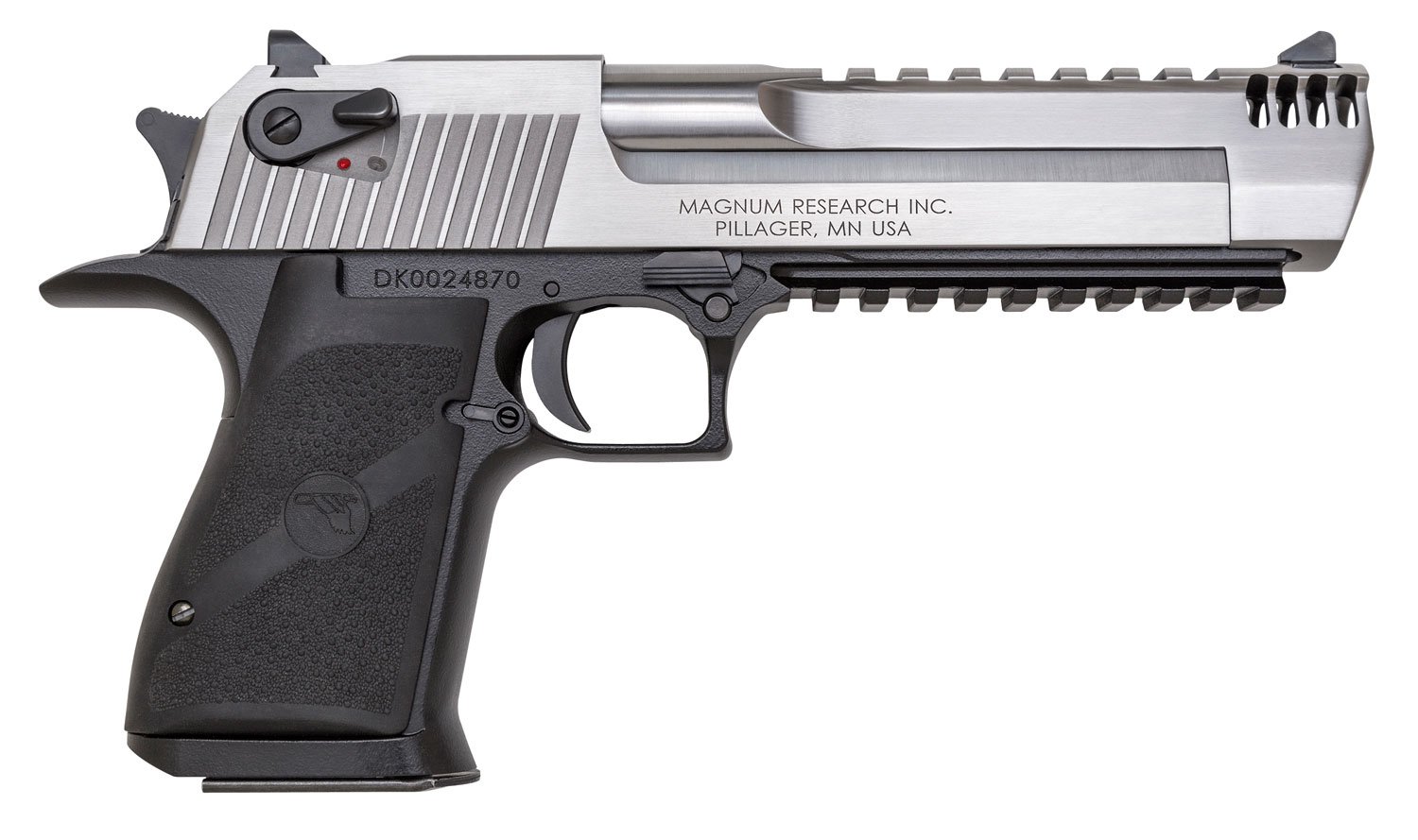 Magnum Research DE50ASIMB Desert Eagle Mark XIX L6 50 AE 6" 7+1 Black Hardcoat Anodized Aluminum Frame Stainless Steel Slide Black Polymer Grip