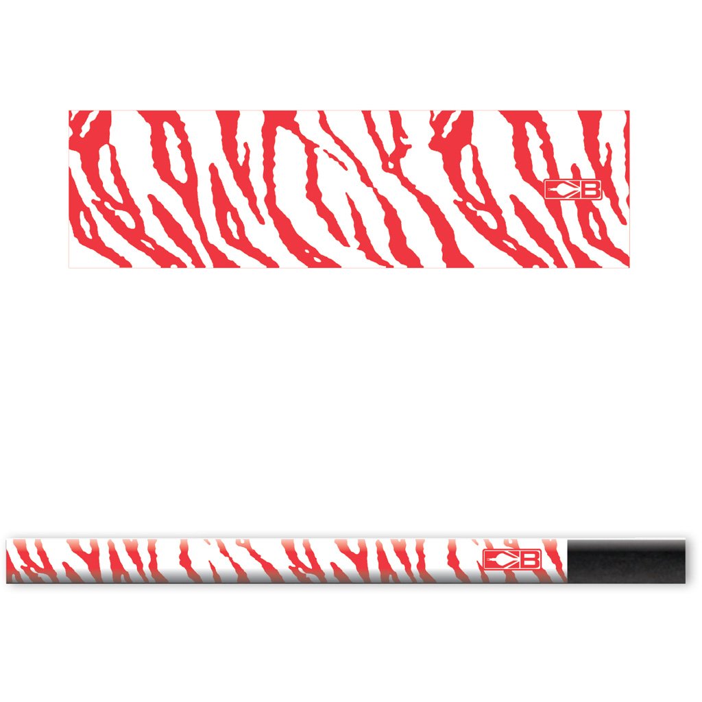 Bohning Blazer Arrow Wraps White/Red Tiger 4 in. 13 pk.