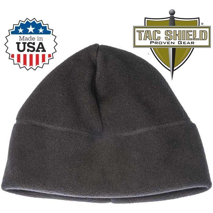 Military Fleece Cap Black Black One Size