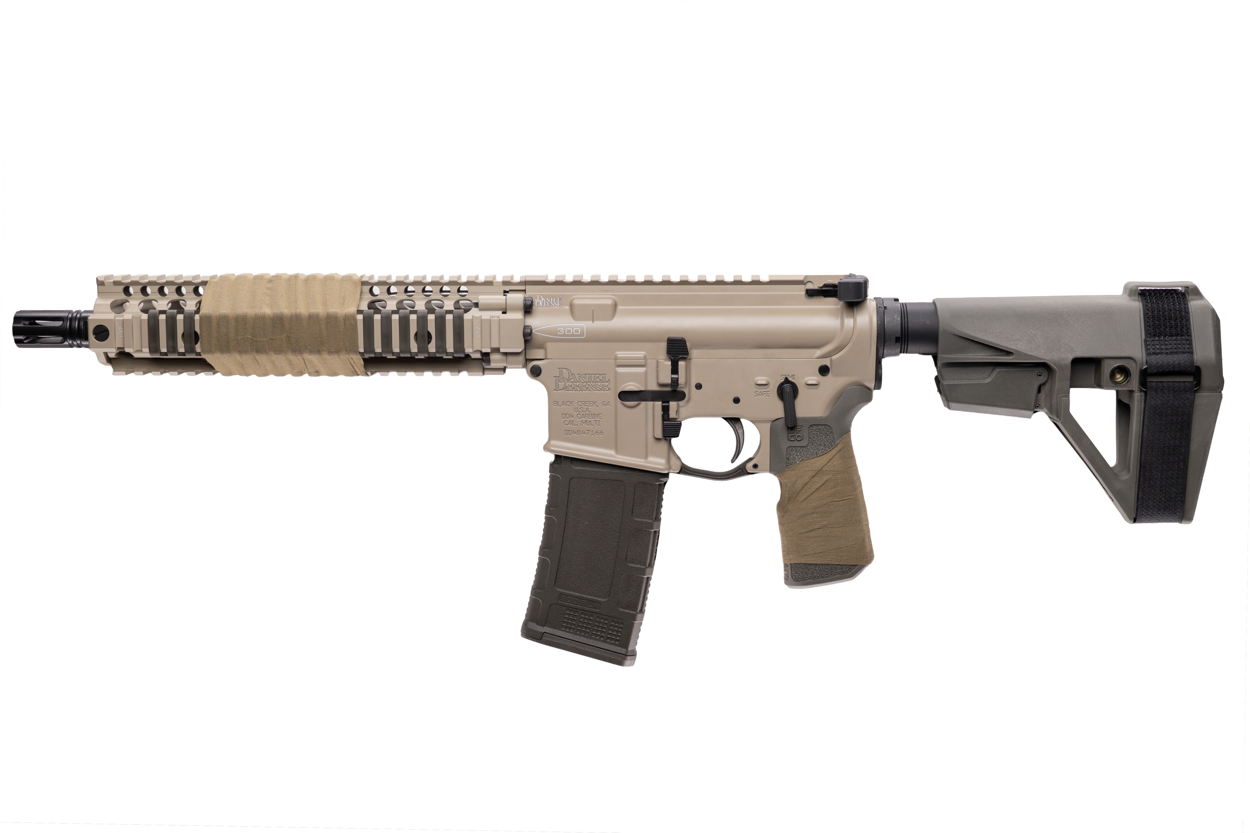 DANIEL DEFENSE MK18 ELITE 300BLK PISTOL 10.3" FDE/ODG SB TACTICAL BRACE 1-30RD MAG