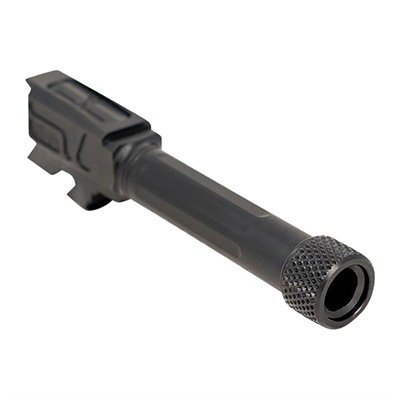 MATCH 9MM THREADED STRAIGHT BBL FOR GLOCK 43/43X BLACK