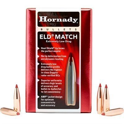 ELD MATCH .25 CAL(0.257'') 134GR POLYMER TIP BOAT TAIL 100/BX
