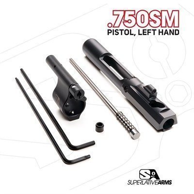 AR-15 ADJ PISTON SYSTEM W/SOLID .750'' GAS BLOCK PISTOL LH
