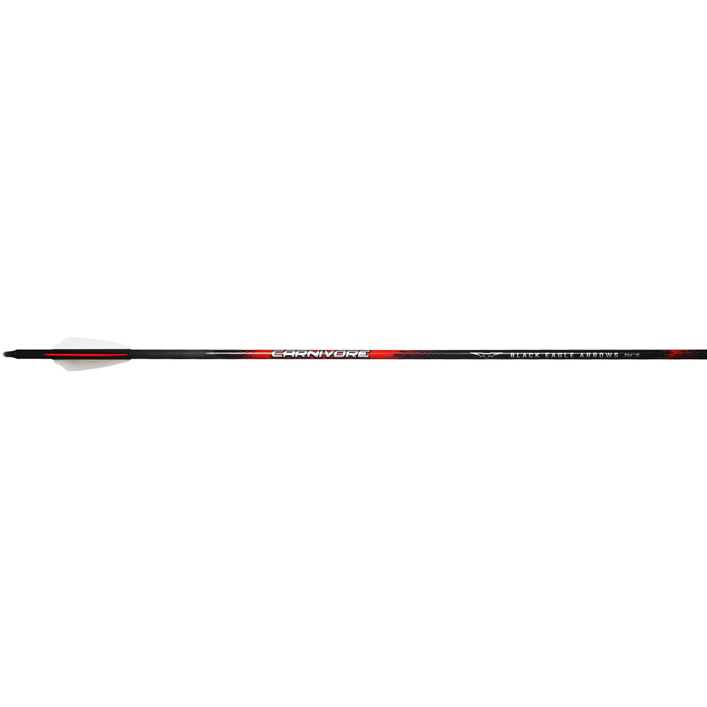 Black Eagle Carnivore Arrows .003 400 2.5 in. Shield Cut 6 pk.