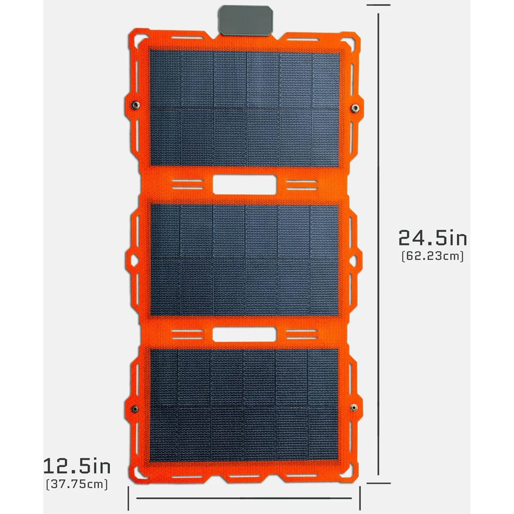 Dark Energy 18W Spectre Solar Panel Folding HiVis Orange - Image 4