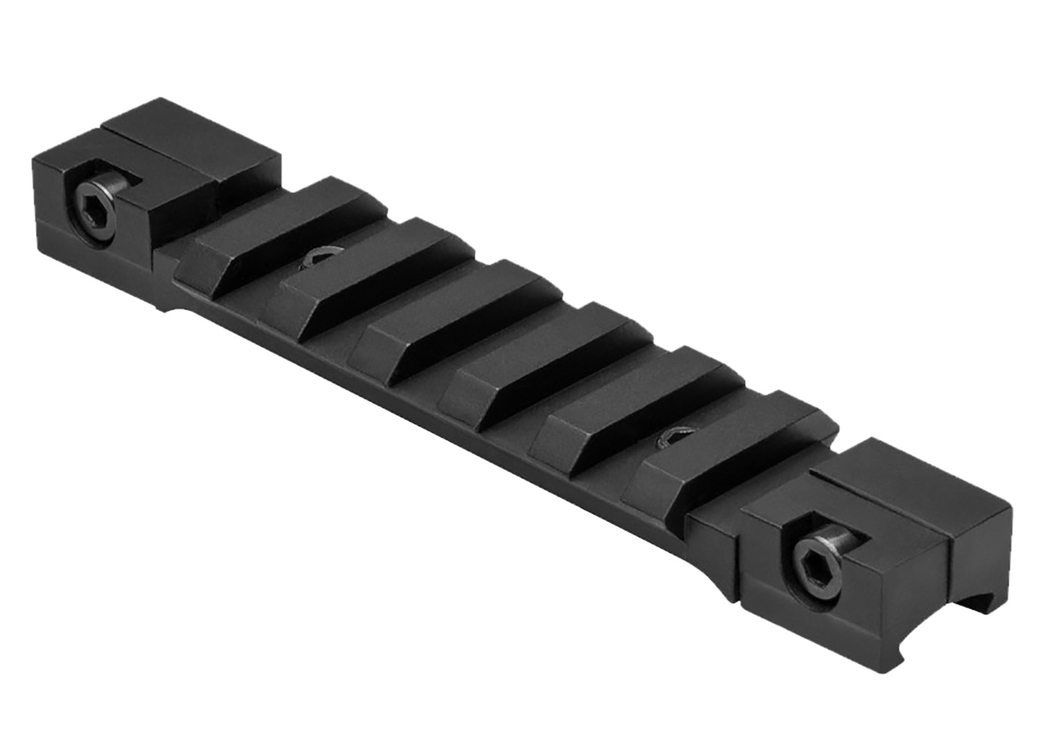 NcStar MAD38PS 3/8 Dovetail to Picatinny Adapter  Black Anodized
