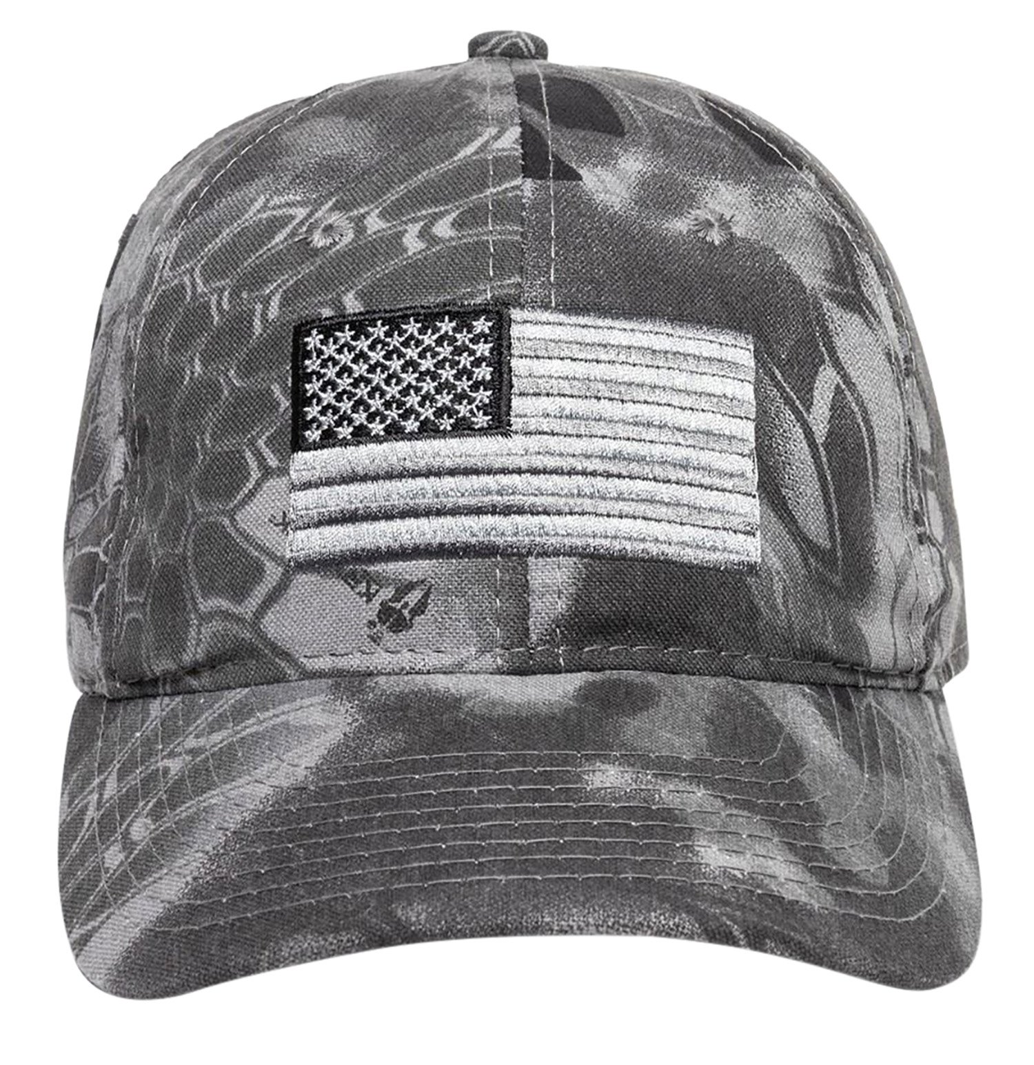 Outdoor Cap 120159-3-3 USA Flag  Kryptek Raid Hook & Loop OSFA Unstructured