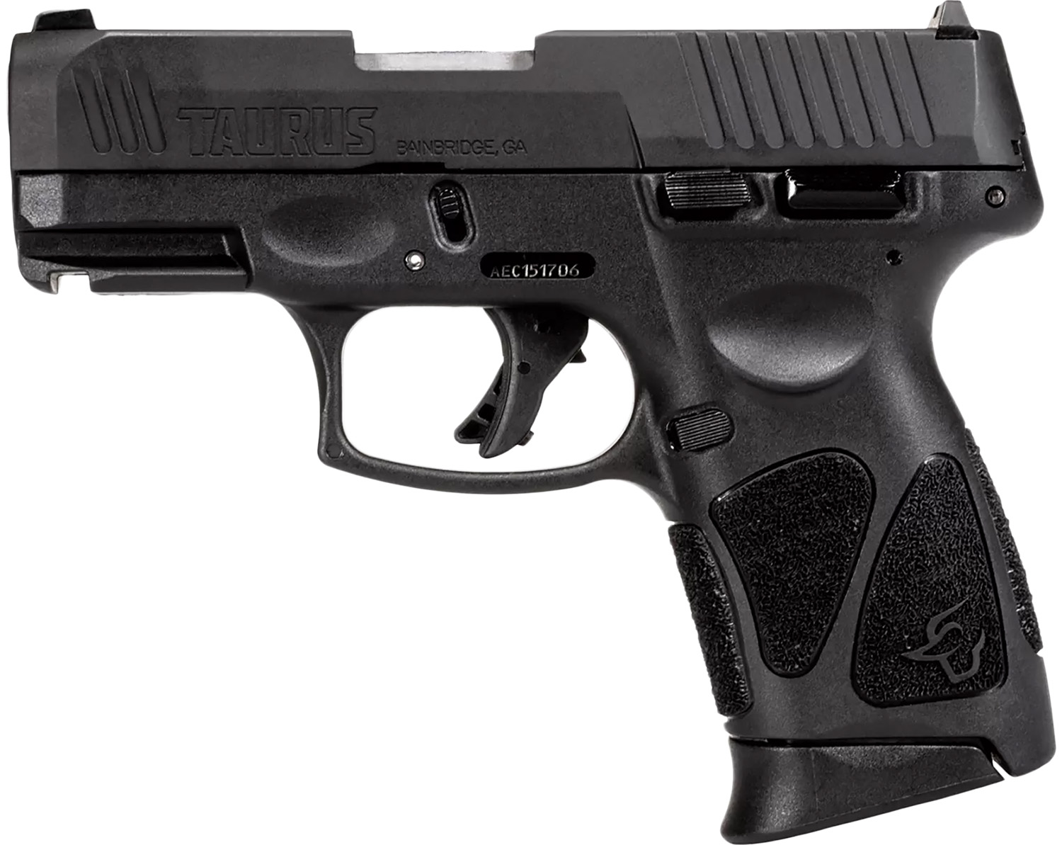 Taurus 1G3C4031 G3C Compact Frame 40 S&W 10+1 3.26" Matte Stainless Steel Barrel, Matte Black Tenifer Serrated Steel Slide, Black Polymer Frame w/Picatinny Rai,l Black Polymer Grip, Right Hand