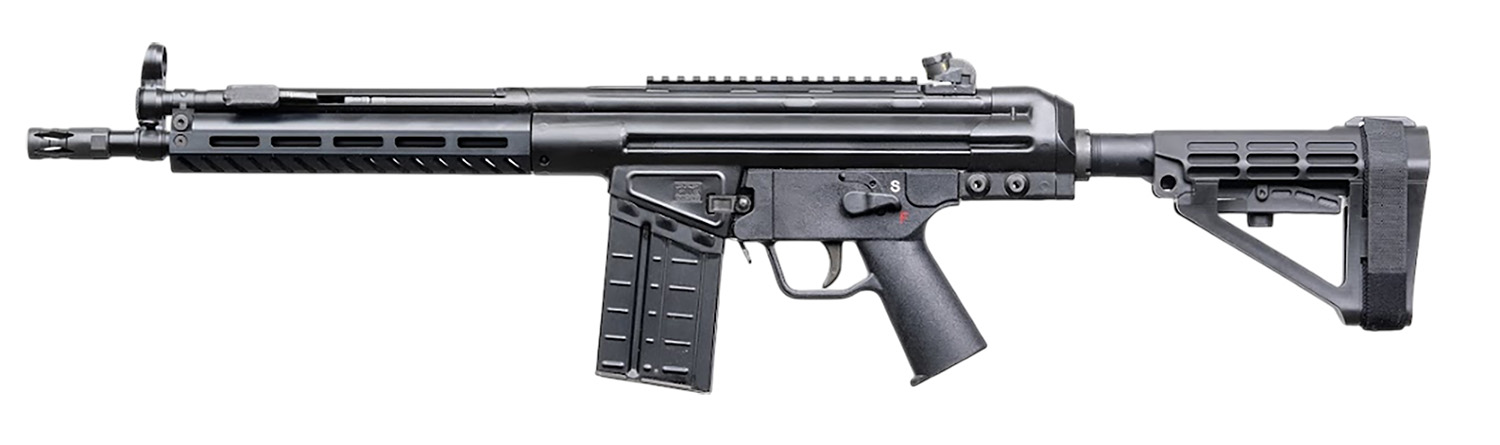 PTR K3PBR3080101 K3P BR 7.62x51mm/308 Win 20+1 12.50" Black Threaded Barrel, Black Powdercoat Aluminum Receiver w/Picatinny Rail, M-LOK Handguard, Black Polymer SBA4 Brace, Black Polymer Grip
