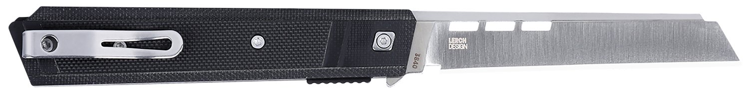 CRKT 3840 Zephyr 3.22" Folding Sheepsfoot Plain Satin D2 Steel Blade, Black Textured G10 Handle