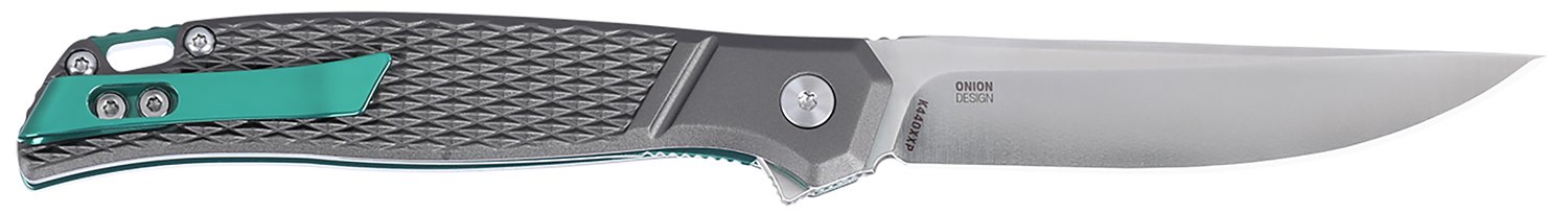 CRKT K440XXP SCAR  EDC 3.30" Folding Plain Satin D2 Steel Blade, Gray Textured Aluminum Handle