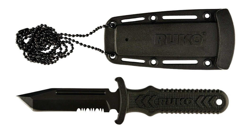 RUKO RUK0098         440A TIN 3"NECK/BOOT KNIFE