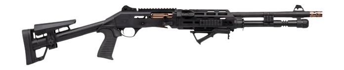 Panzer Arms PAM4NCSBBTMFSS M4 Pro AI Semi-Auto 3" 5+1 18.50" Black Ported Barrel, Black Aluminum Receiver w/Picatinny Rail, Skeleton Stock