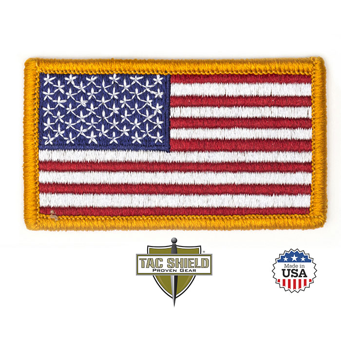 American Flag Patch Red White Blue 3 1/4in x 1 13/16in