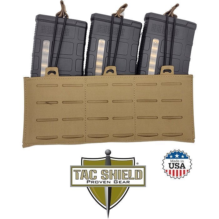RZR Molle Speedload Rifle Magazine Pouch 6.8/7.62 Triple Coyote