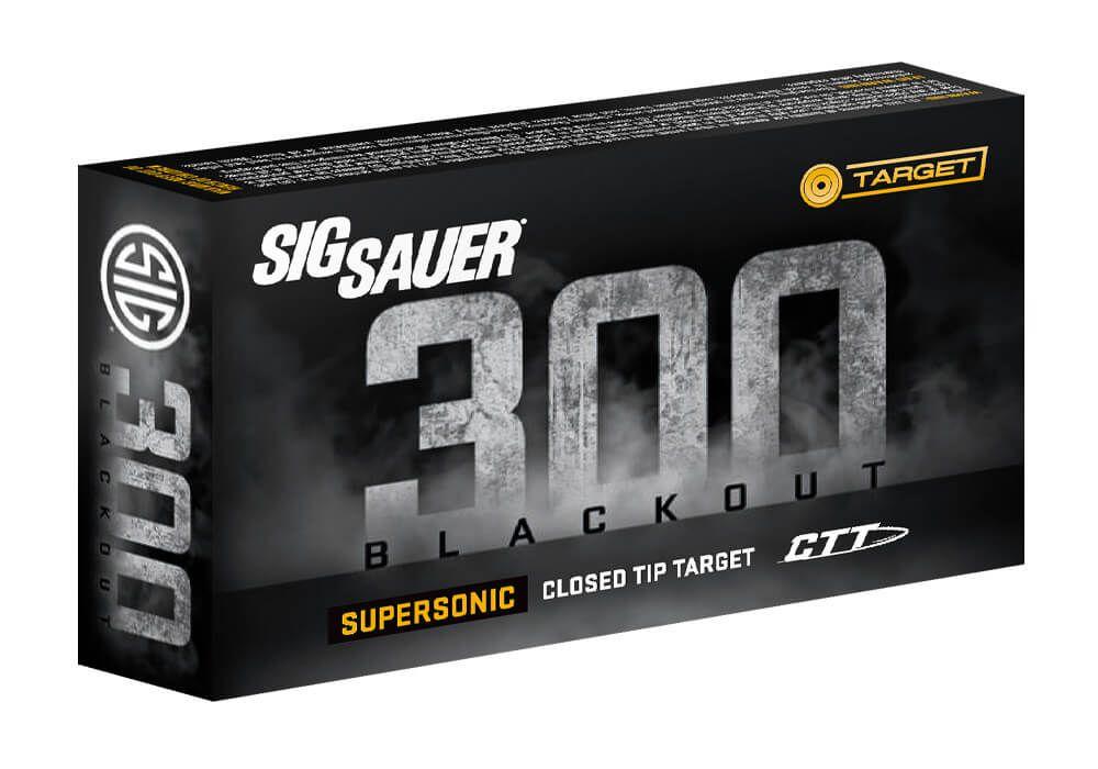 Sig Sauer Supersonic CTT Rifle Ammunition .300 AAC Blackout 125 gr 2145 fps 20/ct