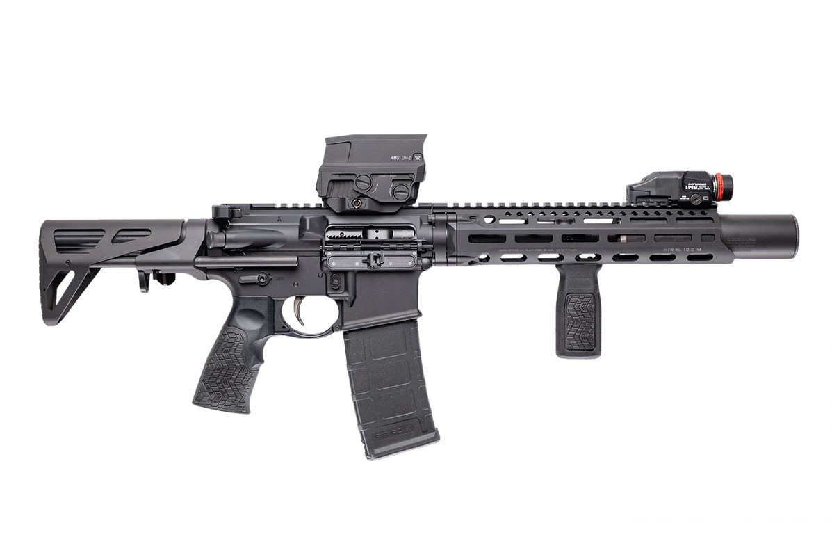 DANIEL DEFENSE PDW REGULATOR 300BLK SBR 7"BBL, SILENCER CO OMEGA CAN,AMG UH1 G2 1-30RD(CNC-OMEGA300)