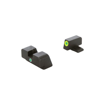 I-DOT SIGHT SET LUMIGREEN OUTLINE  FOR FN HIGH POWER BLACK