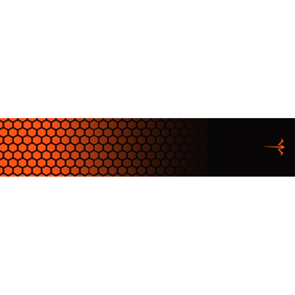 White Water Archery Honeycomb Fade Arrow Wraps Fade Orange 5 in. x 1.125 in. 15 pk.