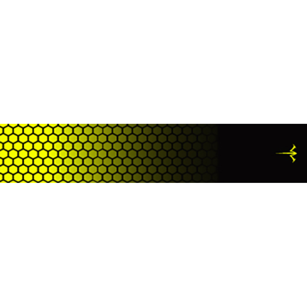 White Water Archery Honeycomb Fade Arrow Wraps Fade Flo Yellow 5 in. x 1.125 in. 15 pk.