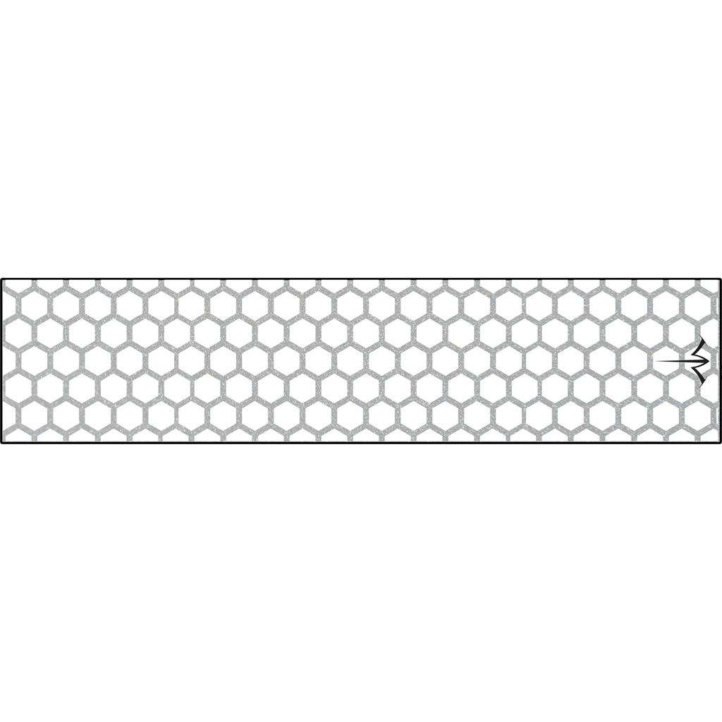 White Water Archery Reflective Arrow Wraps Honeycomb White 5 in. x 1.125 in. 15 pk.