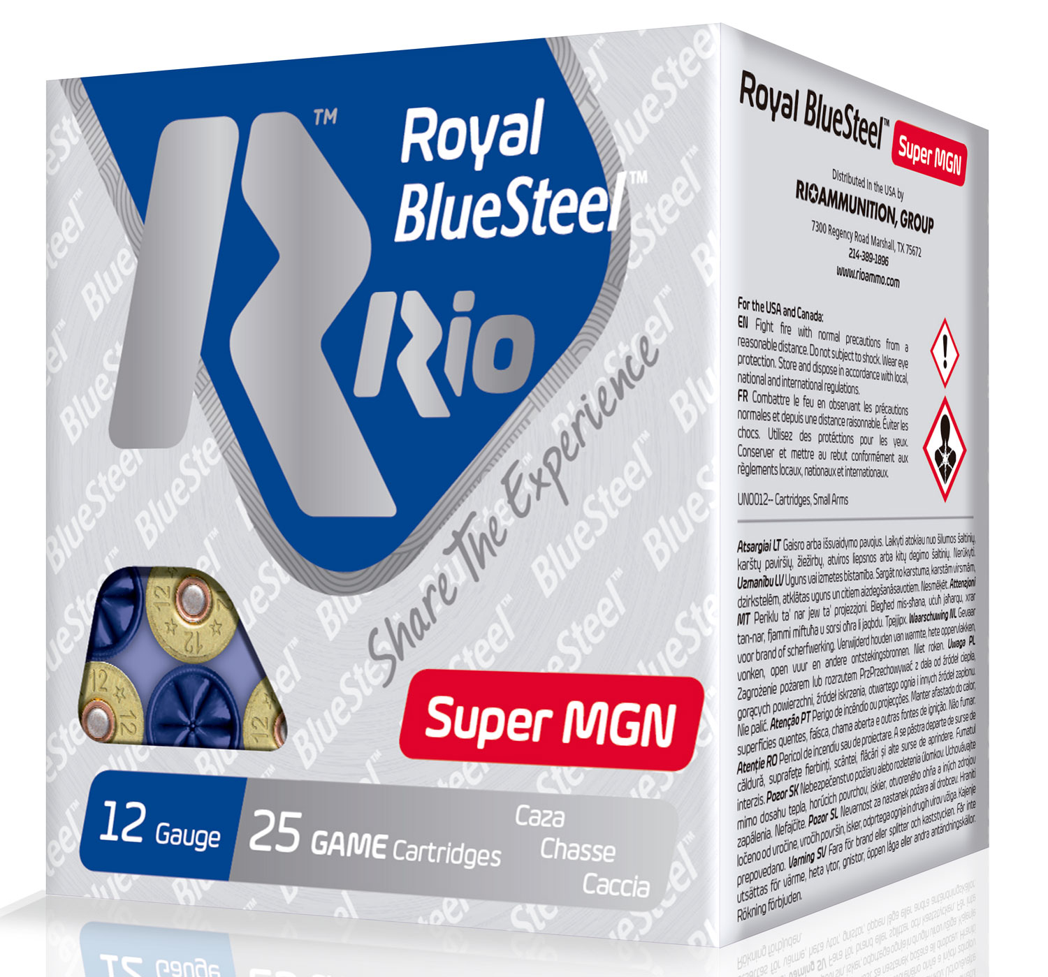 Rio Ammunition RBSSM40BB BlueSteel Royal 12Gauge 3.50" 1 3/8oz BB Shot 25 Per Box/10 Case