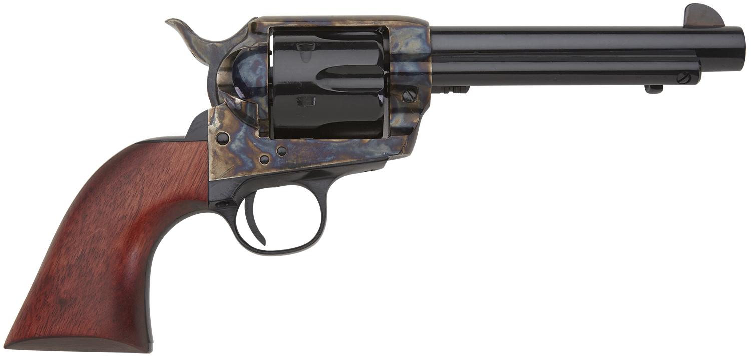 Pietta HF45CHS512NM 1873 Great Western II Californian 45 Colt (Long Colt) 6rd 5.50" Blued Steel Barrel & Cylinder, Color Case Hardened Steel Frame, Walnut Grip, Exposed Hammer
