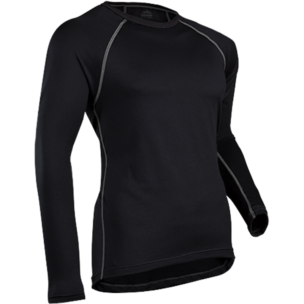 ColdPruf Quest Performance Crew Baselayer Black Large