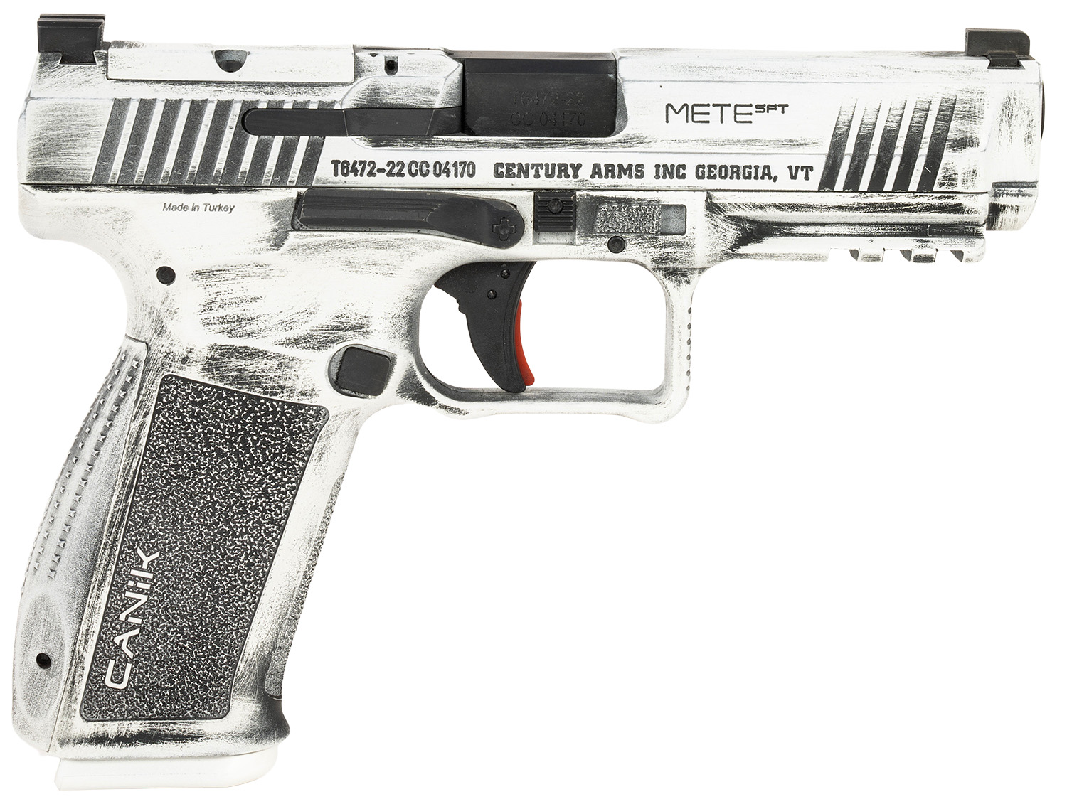 Canik HG5636ADN Mete SFT 9mm Luger 18+1(2) 4.46" Barrel, Serrated Optic Cut Slide, Polymer Frame w/Picatinny Accessory Rail & Beavertail, Speed loader and IWB/OWB Holster.