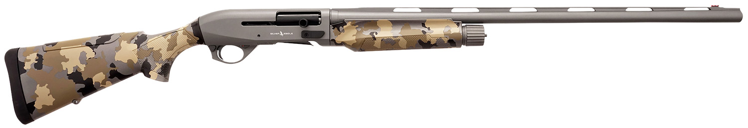 Silver Eagle Arms A21228OS2 Alpha 2  12 Gauge 3" 4+1 28" Gray Cerakote Chrome Lined Vent Rib Barrel & Steel Receiver, Old School Camo Synthetic Fixed Stock