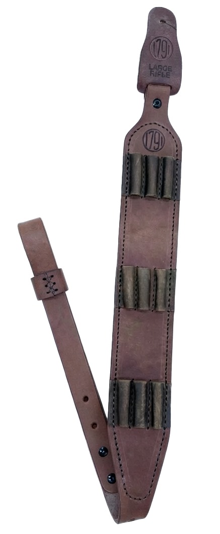 1791 Gunleather HNTASMRBRWA Hunt Ammo Sling Oiled Brown Leather 32" to 37" OAL